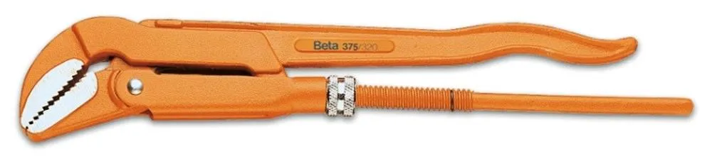 375 550PIJPENTANG, 45° GEBOGEN PLATTE