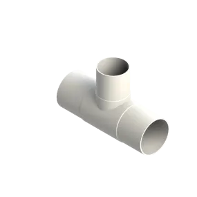 Agru PVDF Verloop t-stuk 90° Lang d110 -d90 -d110 Stomplas SDR21 30065119021