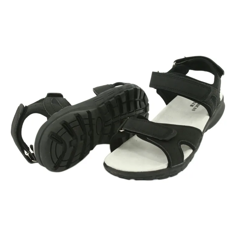 American Club HL15/20 zwarte sportsandalen