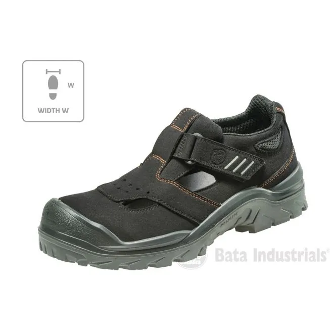 BATA INDUSTRIALS ACT 151 U MLIB09B1 ZWARTE SANDALEN