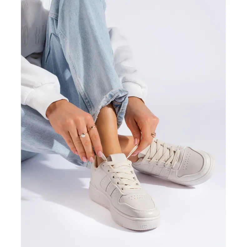 Beige Shelovet damessneakers