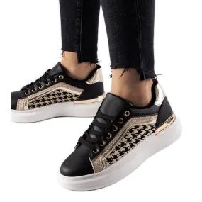 Briercliff zwarte glittersneakers