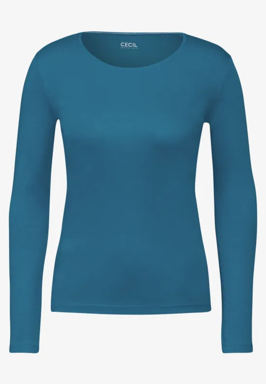 CECIL Shirt met ronde hals 