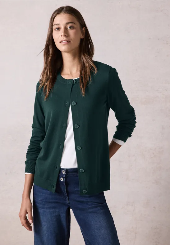 CECIL Vest met ronde hals