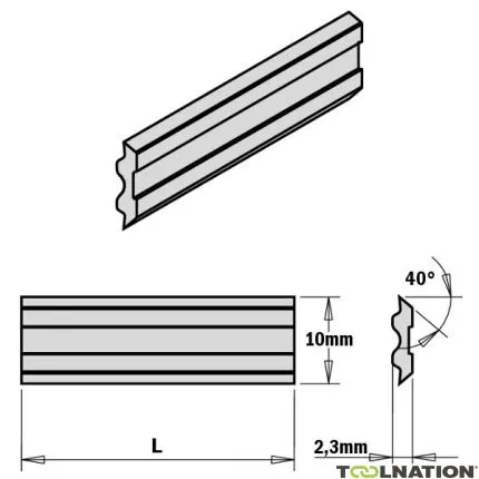 CMT 795.081.10 Tersa systeem mes HSS 80x10x2,3