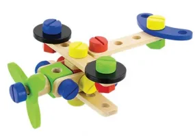 constructiebouwset hout 48-delig multicolor