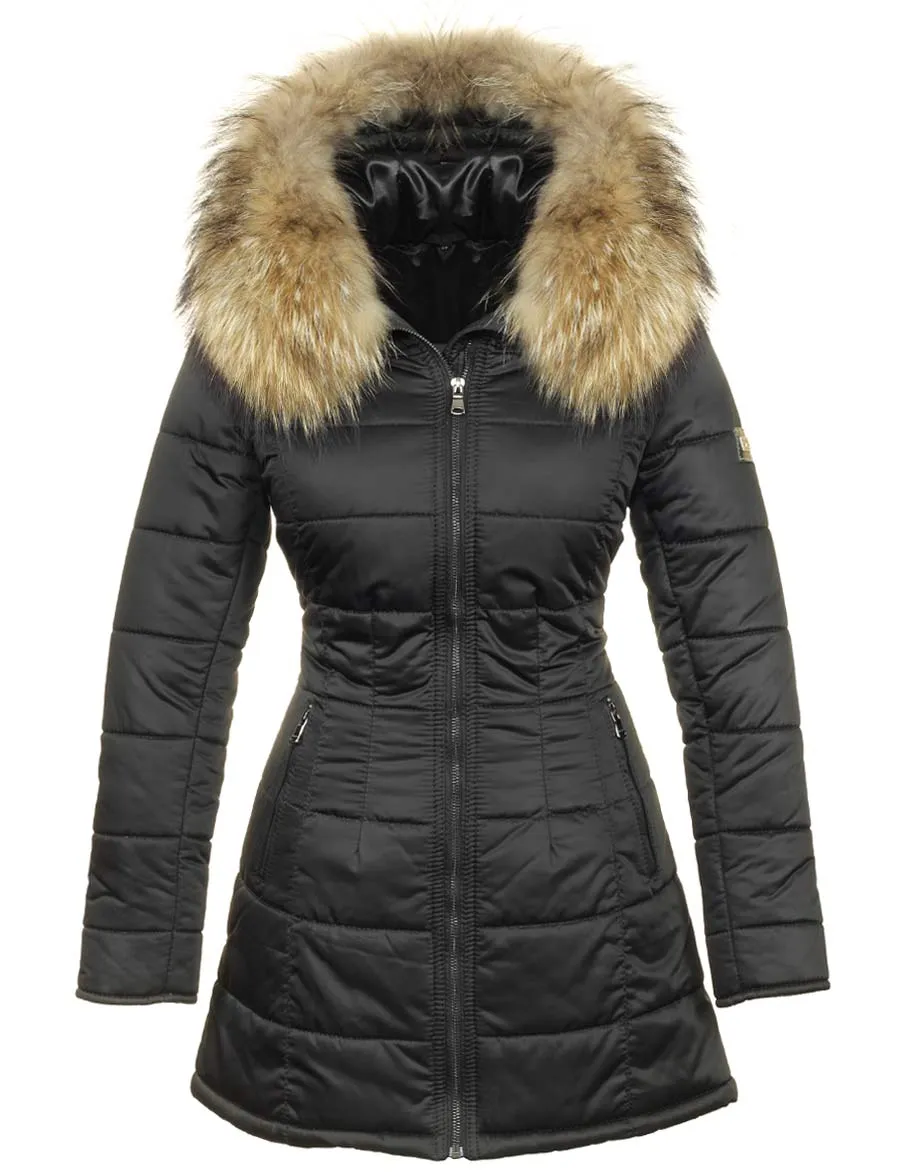 Dames winterjas Anila zwart Versano