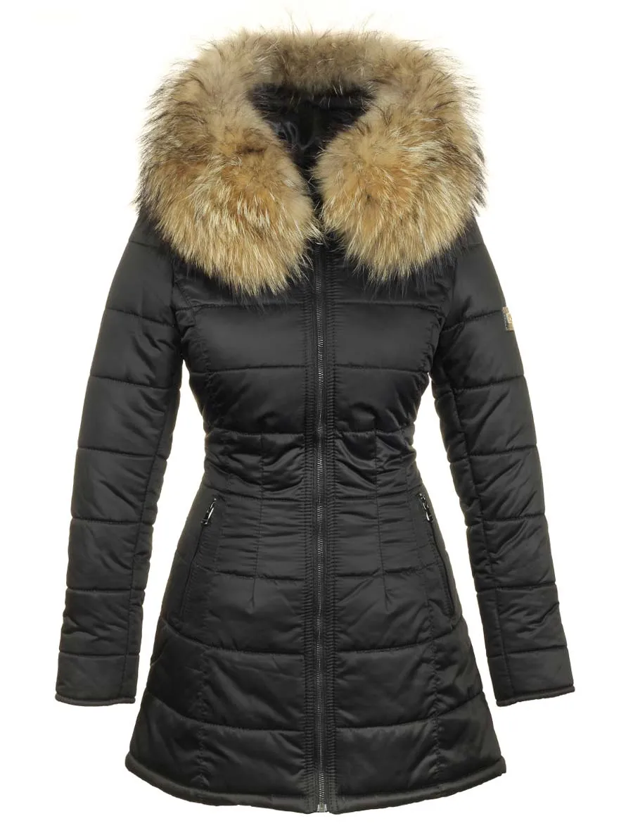 Dames winterjas Anila zwart Versano