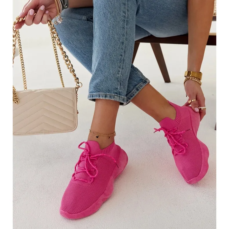 Donkerroze Roshni sportsneakers