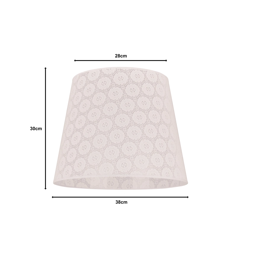 DUOLLA  LAMPENKAP VOOR VLOERLAMP CLASSIC L E27 DIAMETER 38 CM WIT