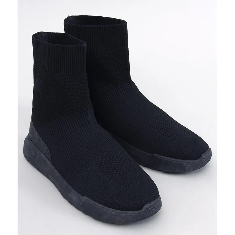 Ervin Zwarte sokkensneakers