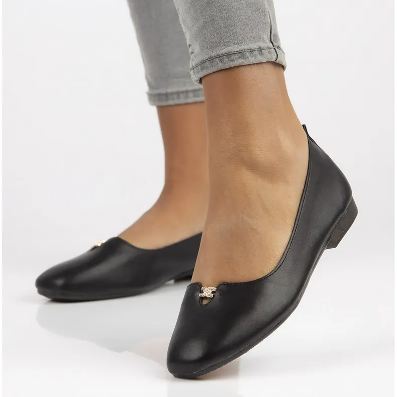 FILIPPO B50013BL ZWARTE BALLERINA'S
