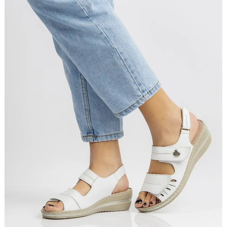 Filippo DS1402 / 20 Wh Witte sandalen