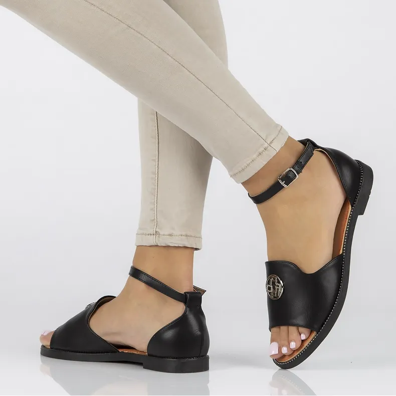 Filippo DS3667 / 22 Bk zwarte sandalen