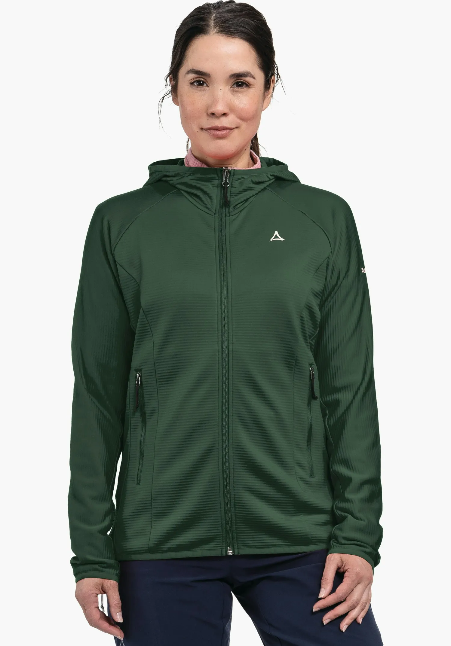 Fleece hoody voor sportieve wandelingen