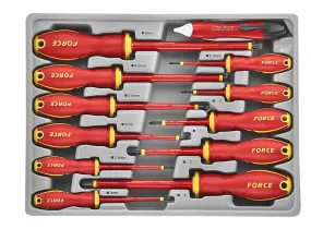 FORCE 2126 Schroevendraaiers Geïsoleerd 12 delig