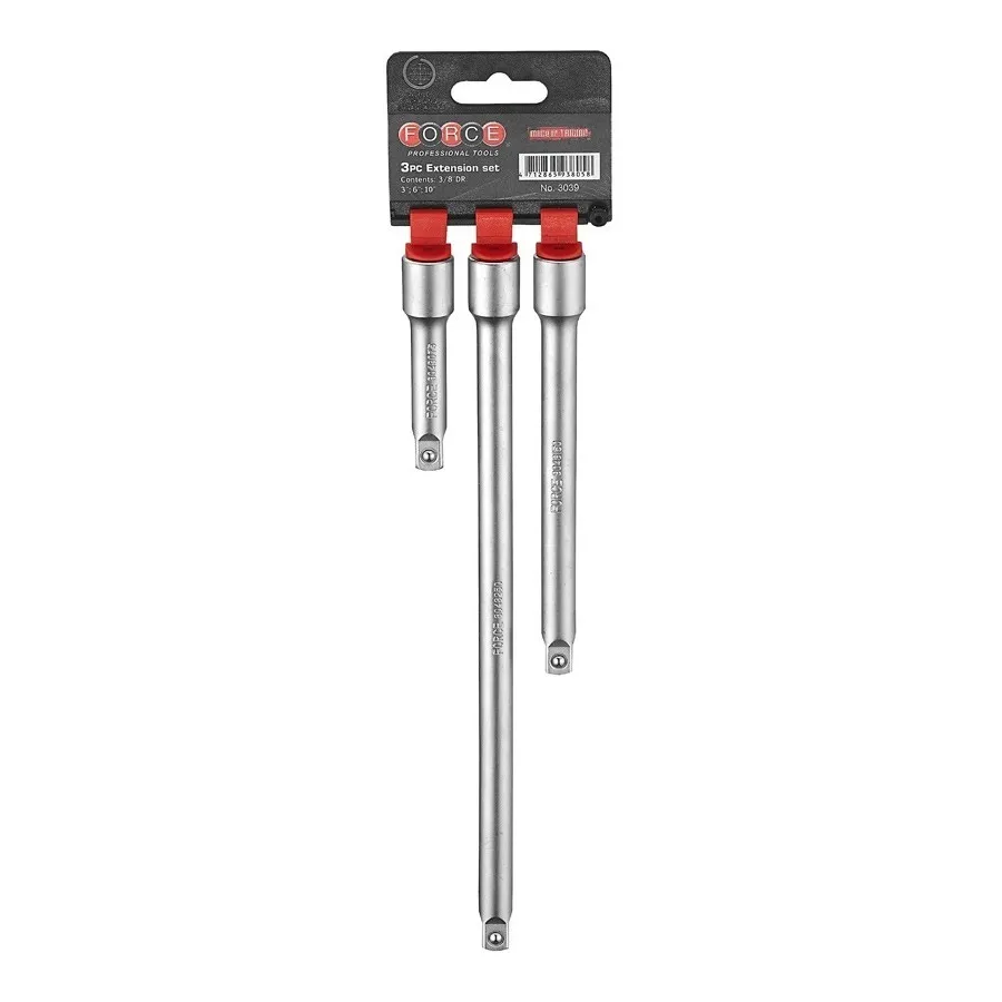 FORCE 3039 3/8″ VERLENGSTUKKEN 3DELIG