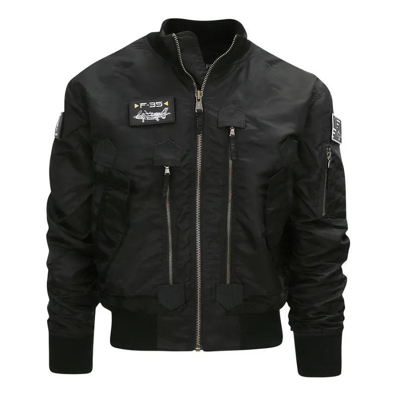 FOSTEX GARMENTS  F35 FLIGHT JACKET  ZWART