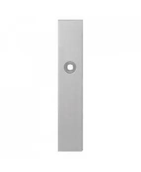 Gatdeel rechts langschild rechthoekig 218x40x8.5mm BB72 - RVS geborsteld