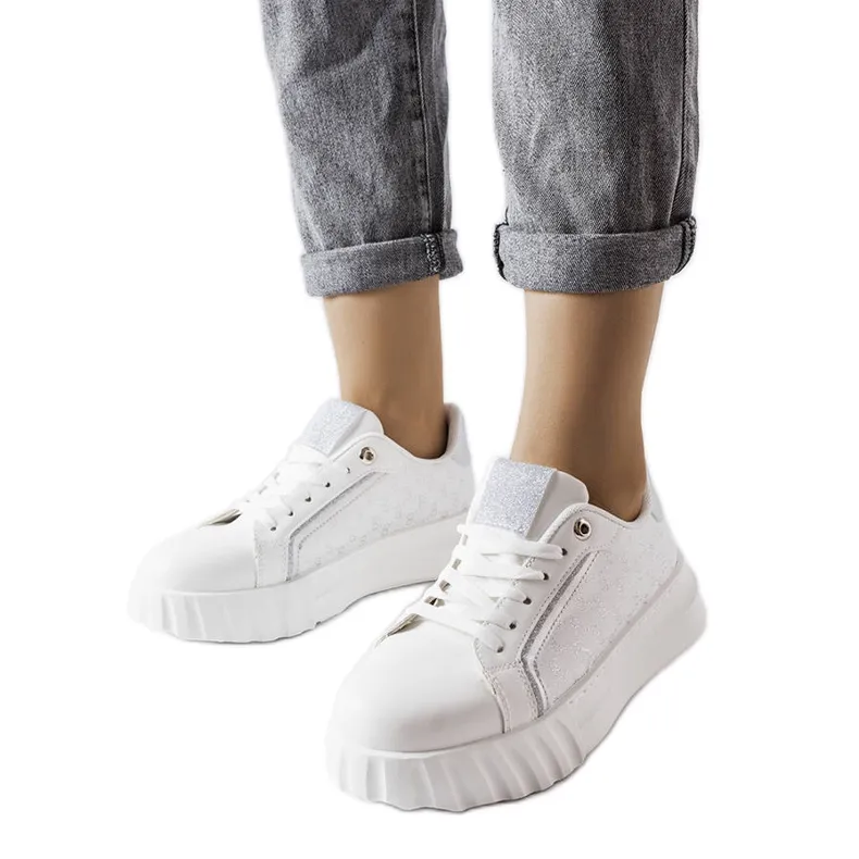 Giuseppe witte plateausneakers