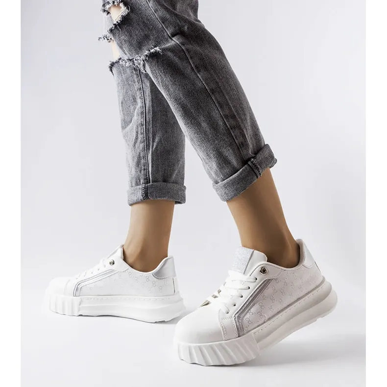 Giuseppe witte plateausneakers