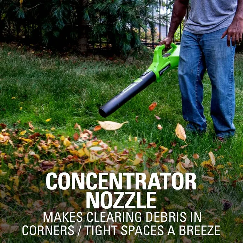 Greenworks 24 volt accu bladblazer incl. 2.0 Ah. accu en lader