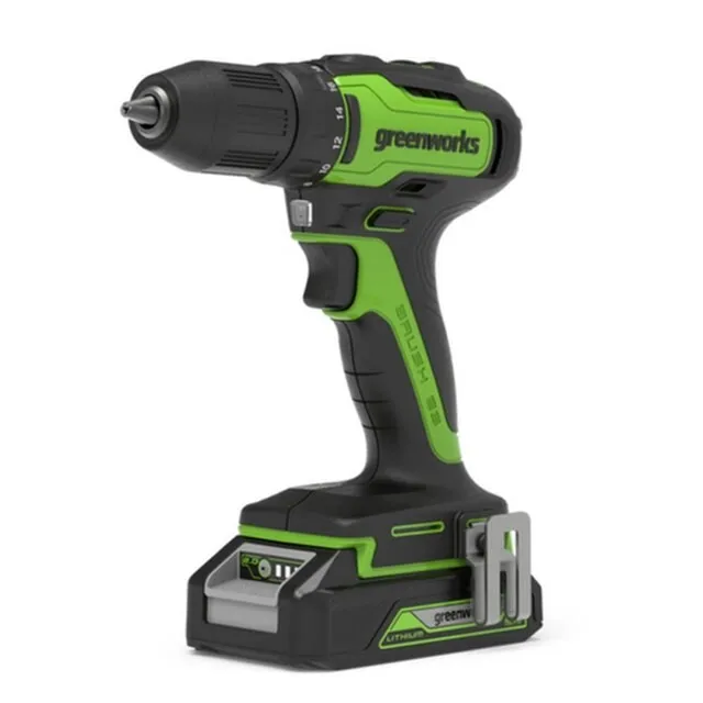 Greenworks 24v Accuboormachine Inclusief 1x2Ah Accu, 2A Lader En BMC