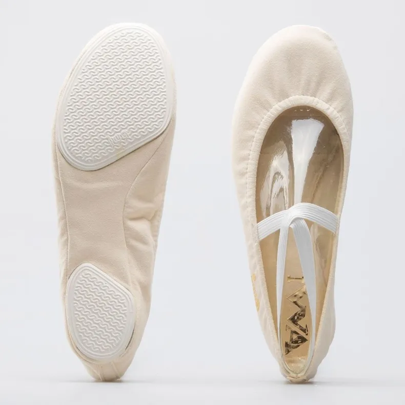 Gymnastiek balletschoenen IWA 302 creme beige