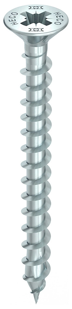 HECOTOPIXPLUS UNIVERSELE SCHROEF VERZINKT VK 5.0X35MM VOLDRAAD PZ2 200 STUKS