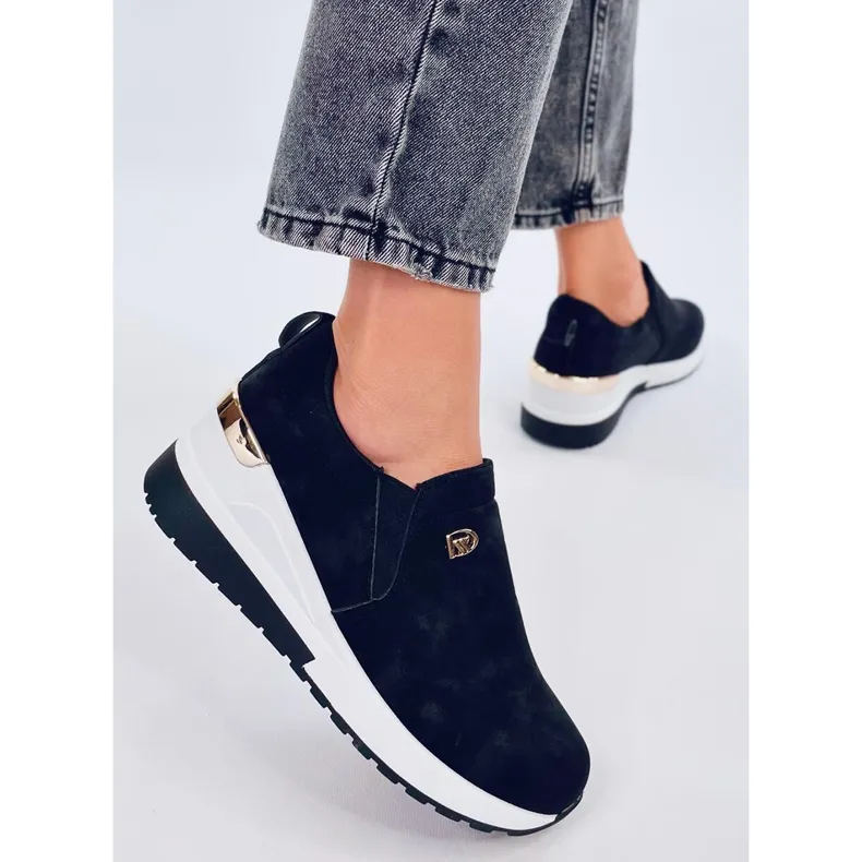 Hense Zwarte sleehakschoenen