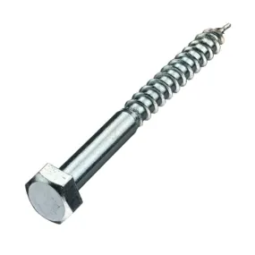Houtdraadbouten - DIN571 Zeskant - M7 x 70mm - Verzinkt (100 stuks)