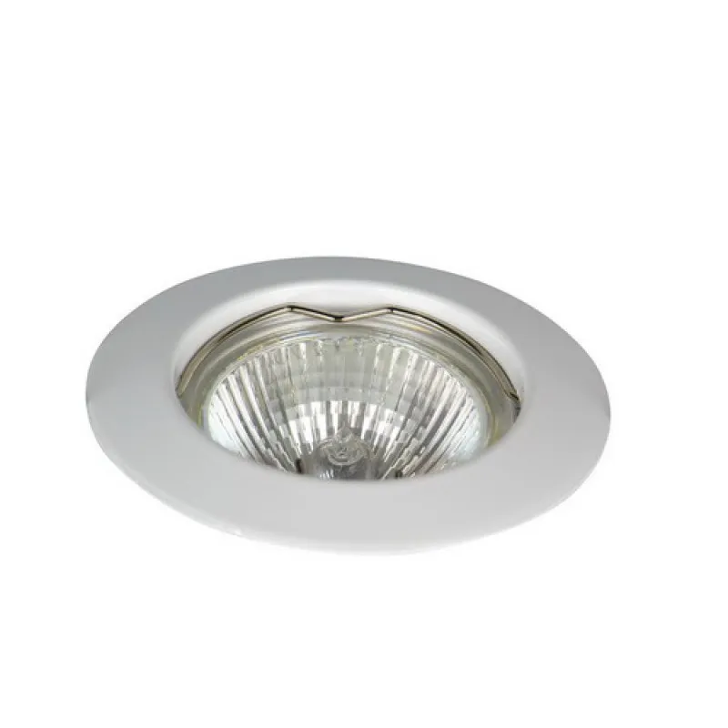Inbouwspot vast diameter 77mm voor 50mm lamp Wit