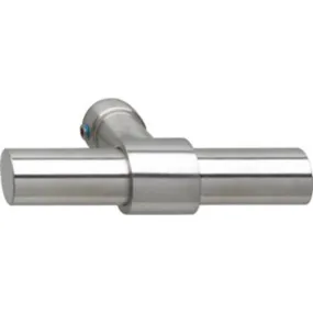 Intersteel Gatdeel - T-model recht - RVS geborsteld
