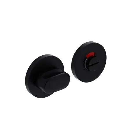 INTERSTEEL ROZET MET TOILET/BADKAMERSLUITING  ø55X8MM  ALUMINIUM ZWART