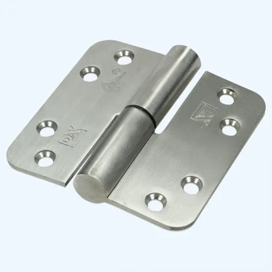 KOGELSTIFTPAUMELLE / RONDE HOEKEN / 89X89 MM / LINKS / RVS GEBORSTELD