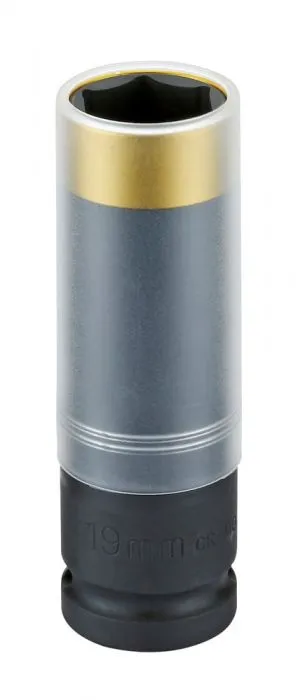 Krachtdop zeskant lang 1/2 " 19 mm