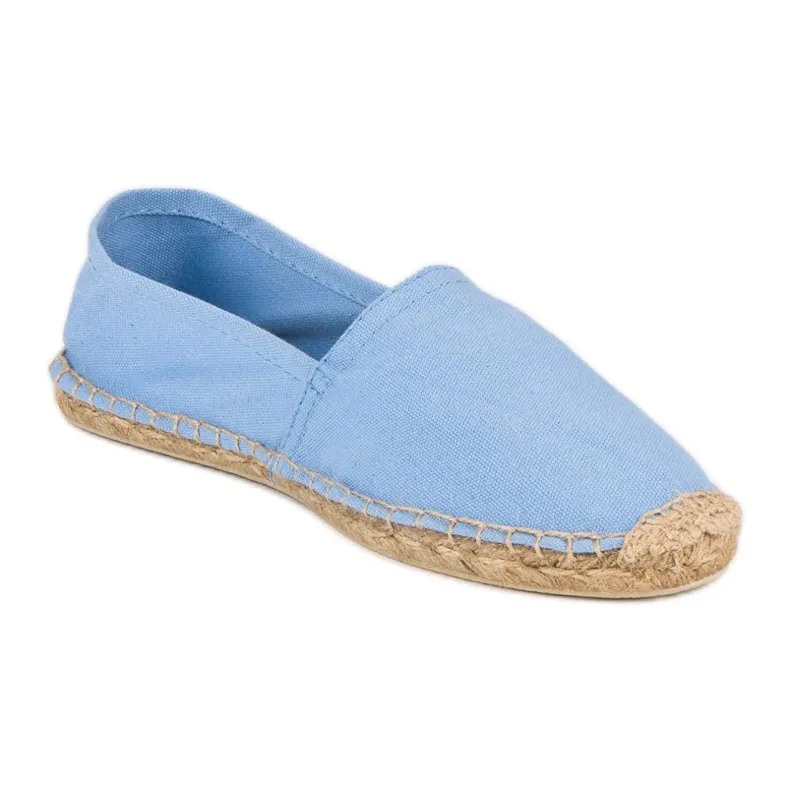 Lichtblauwe espadrilles