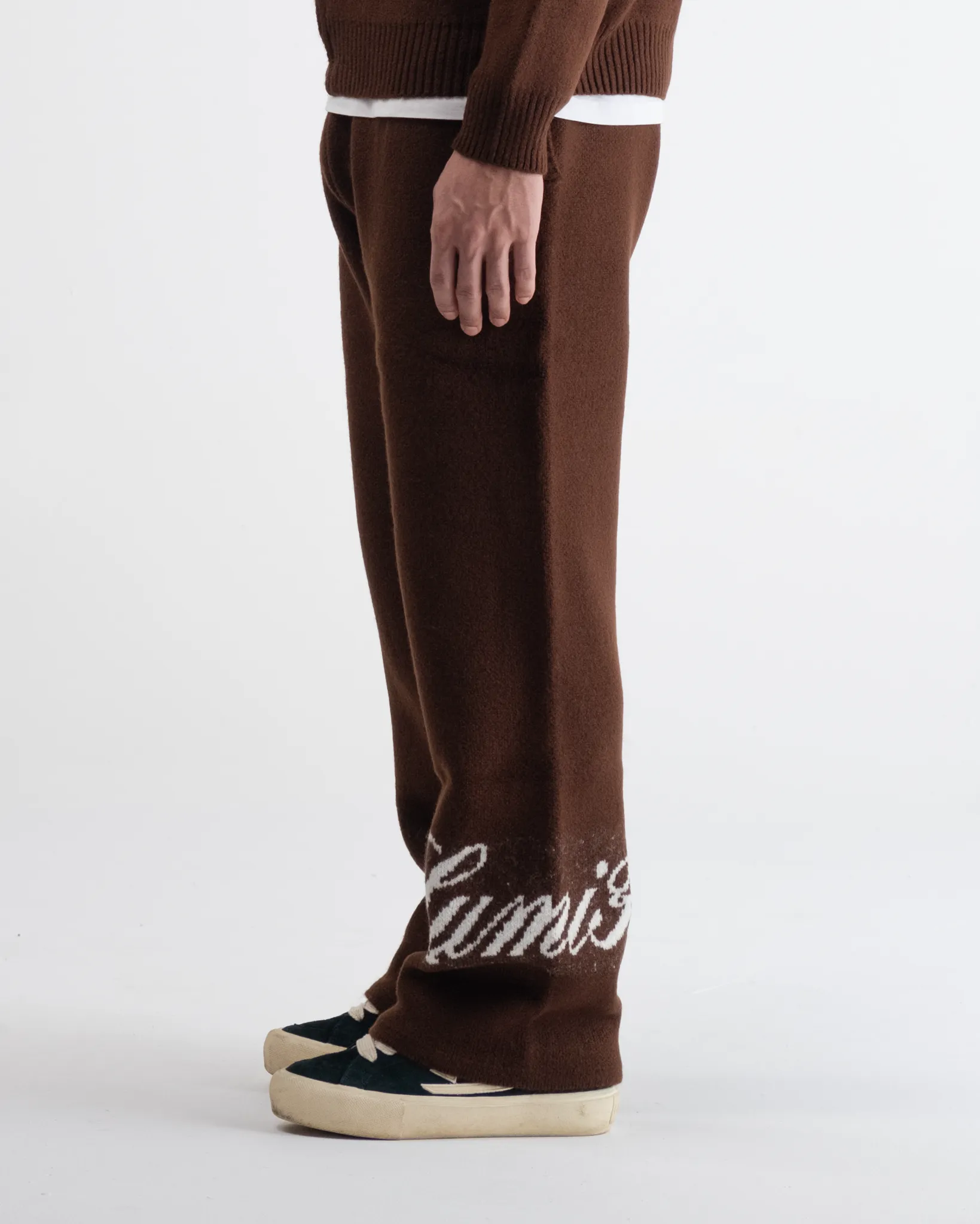 Lumi3re Knitted Pants Brown