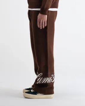 Lumi3re Knitted Pants Brown
