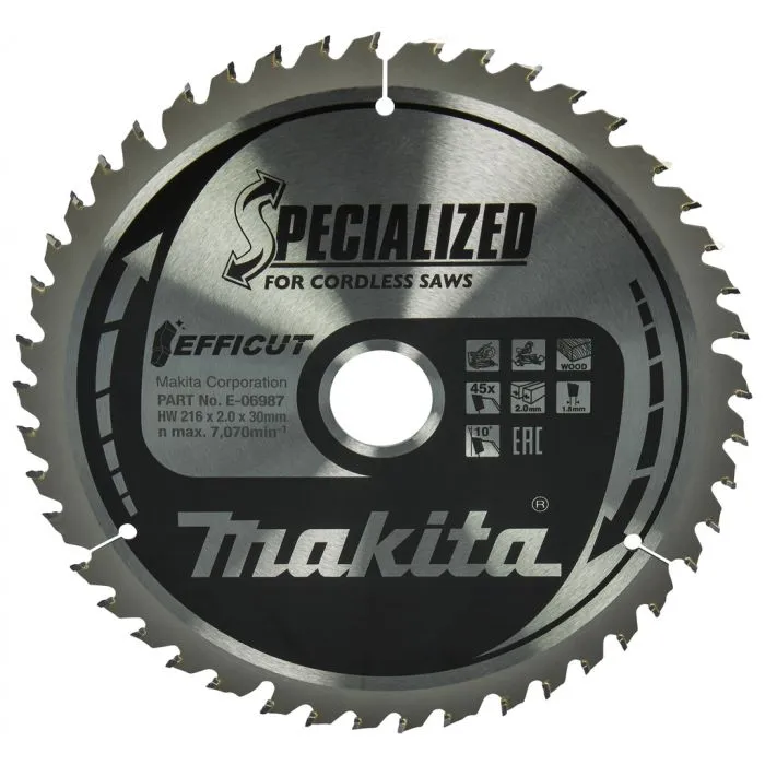 MAKITA E06987 AFKORTZAAGBLAD HOUT