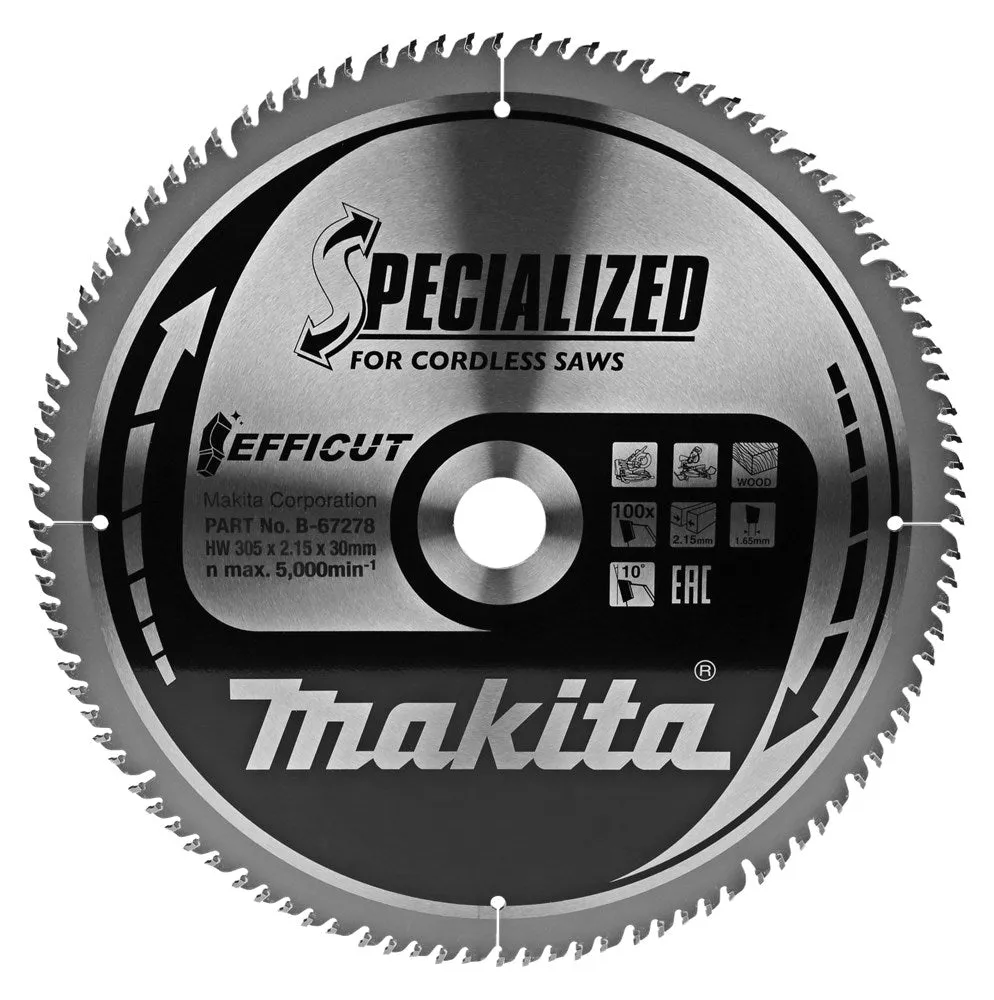 MAKITA ZAAGBLAD EFFICUT 305X30X2,15 100T 10G  B67278