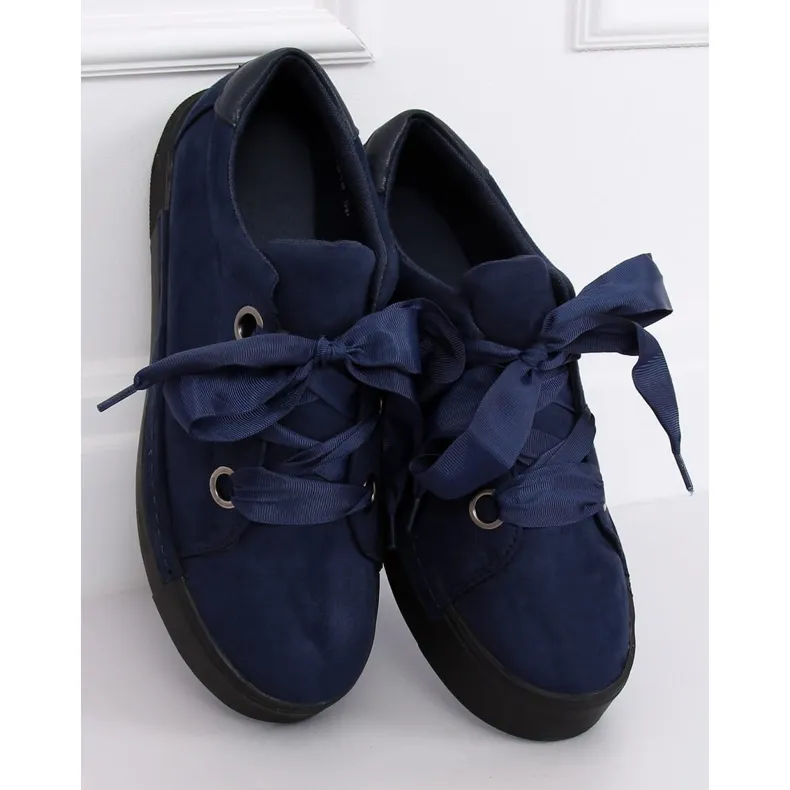 Marineblauwe damessneakers 1018 Blauw