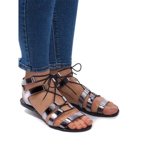 MELISKI PT9126 ZWARTE SANDALEN