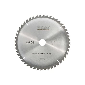Metabo Precision Cut Cirkelzaagblad Hw/ct 254×30, 48 Tanden
