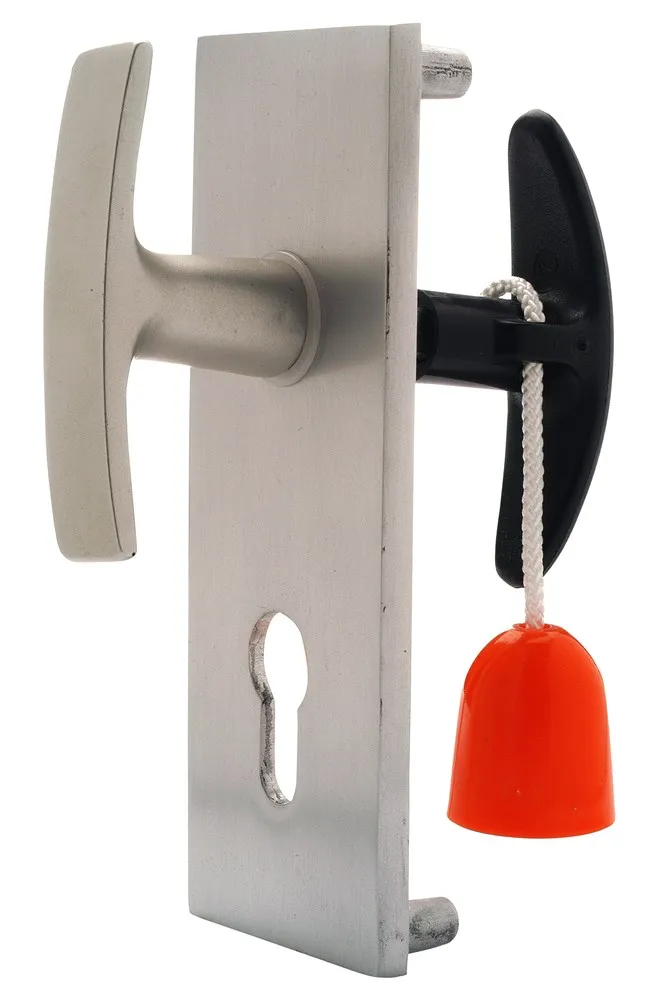 NEMEF LANGSCHILDGARNITUUR VOOR GARAGEDEURSLOT ALUMINIUM F1 STIFT: 9MM 3023
