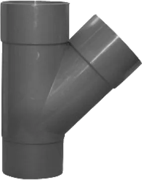 PVC T-stuk 45G 40X40 Mof/SP