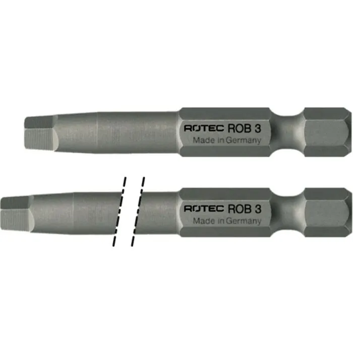 Rotec PRO Krachtbit SQD 0 L=50, E6.3, BASIC (vpe 10)