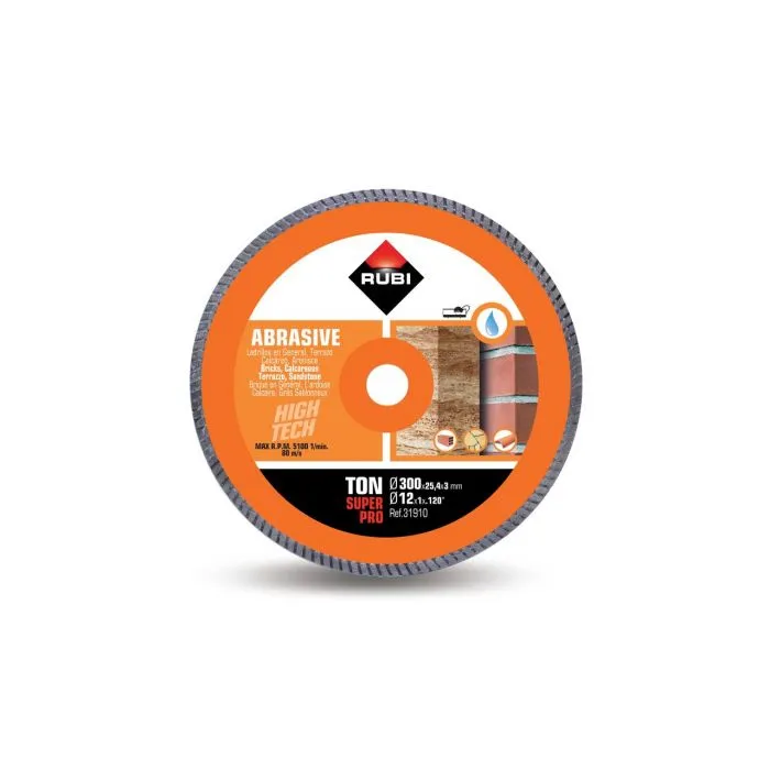 RUBI TON300 SUPERPRO TURBO DIAMANTZAAGBLAD 300X25.4MM  31910