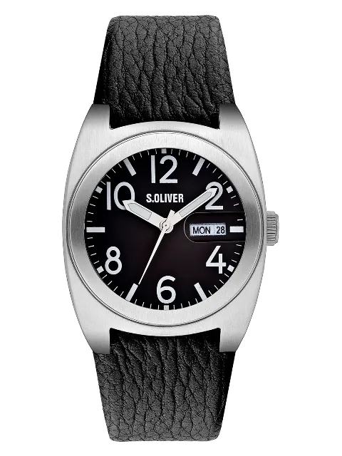 S.OLIVER LEDERBAND ZWART SO2024LQ