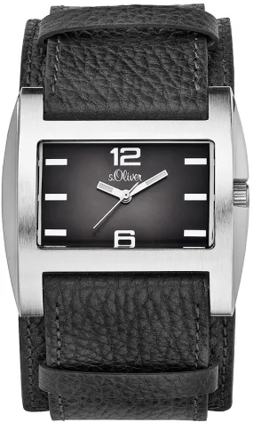 s.Oliver lederband zwart SO-427-LQ